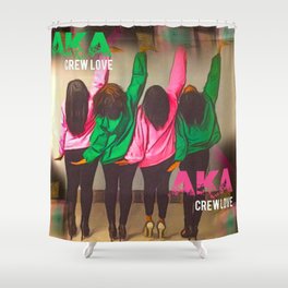 AKA Crew Love Shower Curtain