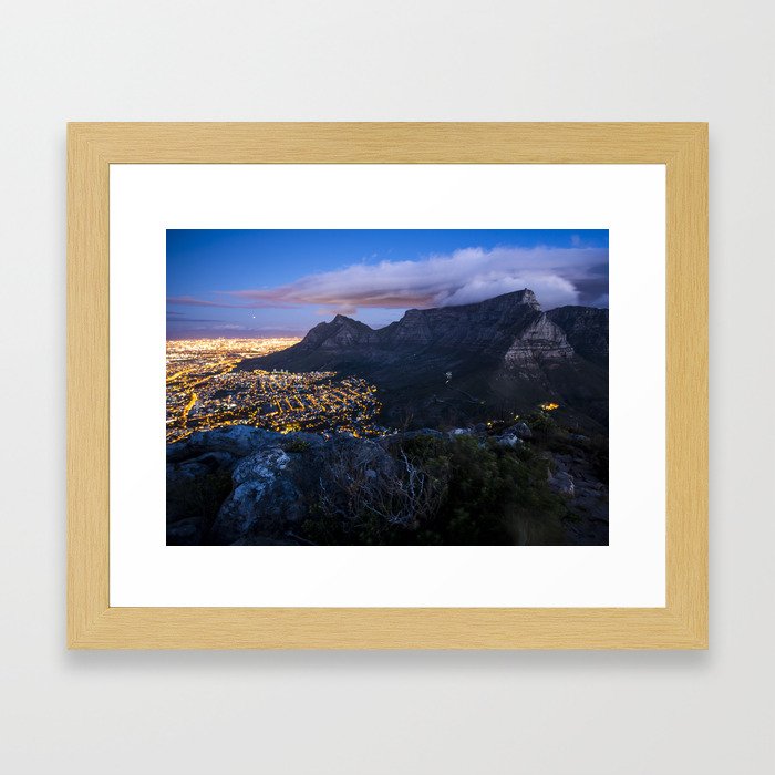 Table Mountain Framed Art Print