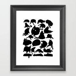 Cats Cats Cats Cats Cats Framed Art Print