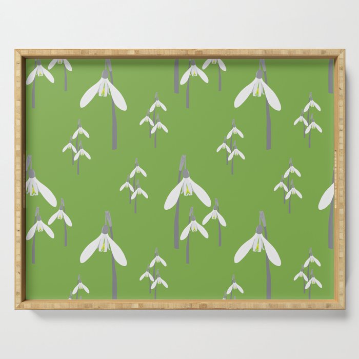 Snowdrops by Designed by Liv Serving Tray