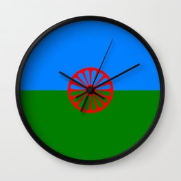 Flag of romani people Wall Clock