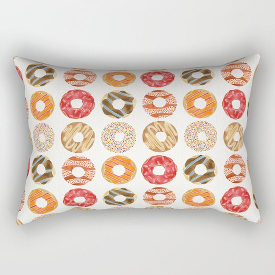 Half Dozen Donuts Rectangular Pillow
