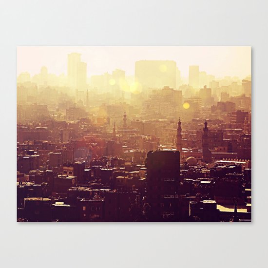 Sunset over Cairo Canvas Print