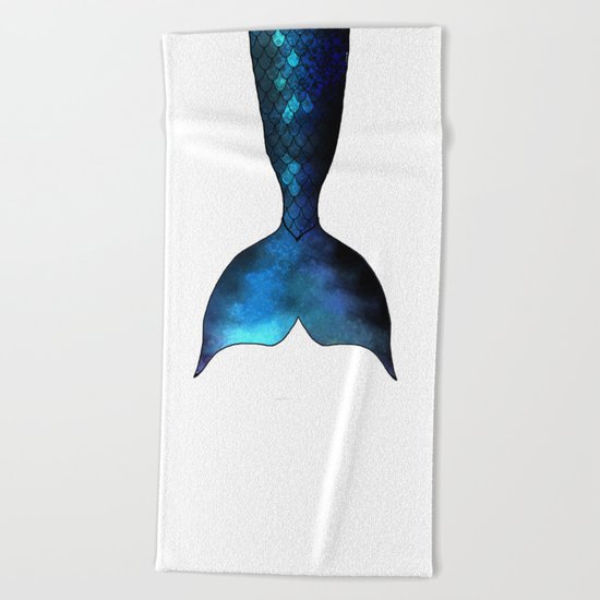 mermaid tail #2 Beach Towel