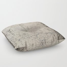 Abstract gray Floor Pillow