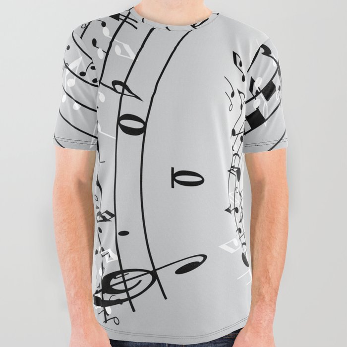 music All Over Graphic Tee