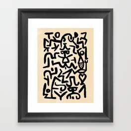 Klee's Comedians Handbill Framed Art Print