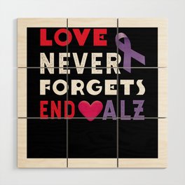 Love Remembers Alzheimer Alzheimer's Awareness Wood Wall Art