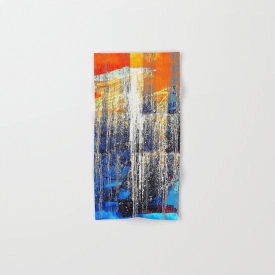 Golden Dawn, Abstract Landscape Art Hand & Bath Towel
