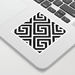 Modern Abstract Greek Pattern Sticker