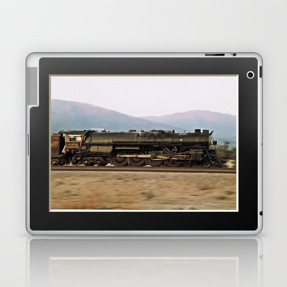 Steam Train Locomotive. Santa Fe 3751. © J. Montague. Laptop & iPad Skin