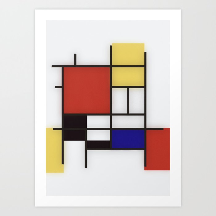 Piet Mondrian Art Print By Ariel Conde Society6