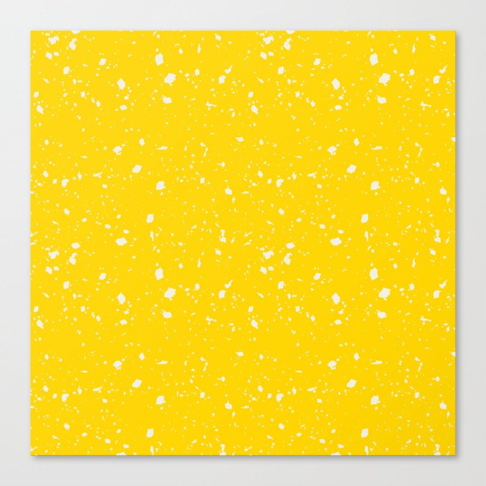 Yellow Terrazzo Seamless Pattern Canvas Print