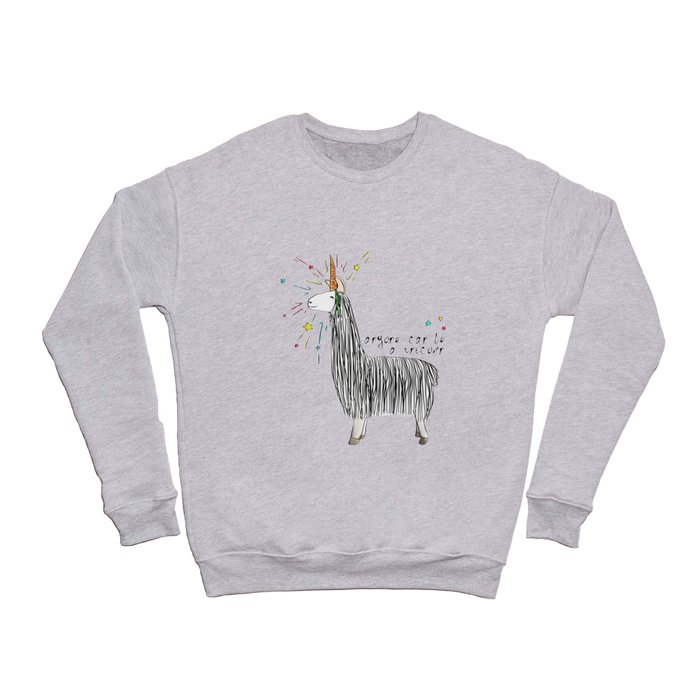 Anyone can be a unicorn...all you need is some creativity. Or a carrot if you're actually a llama. Crewneck Sweatshirt