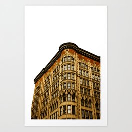 Soho art deco building/ Manhattan New York/ colorful travel Photography/ Fine art print Art Print