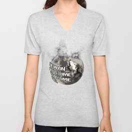 The Moon Needs Time To Become Full V Neck T Shirt