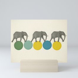 Travelling Elephants Mini Art Print