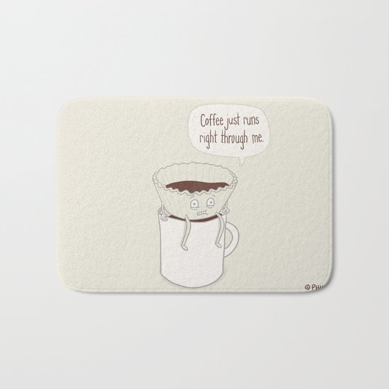 Coffee Runs Bath Mat