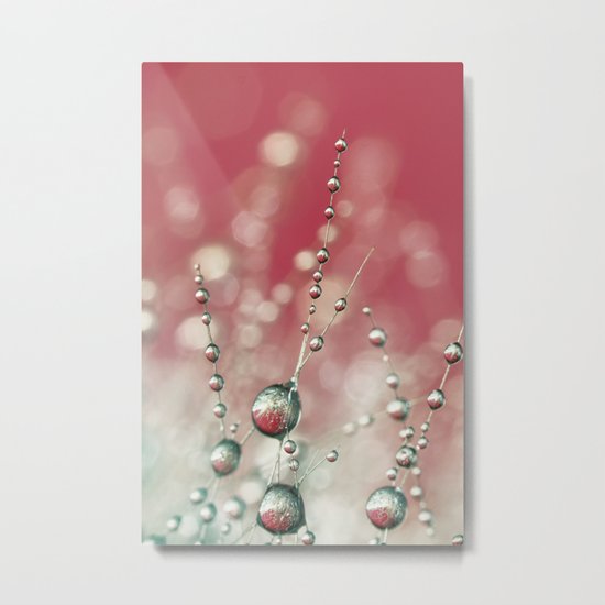 Cactus Sparkles in Pink Metal Print