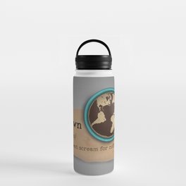 Yawn is a silent scream for coffee Water Bottle