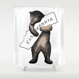 i love you california Shower Curtain