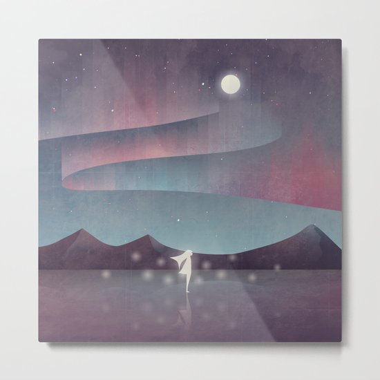 Descendant Of The Northern Lights Metal Print