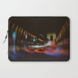 Unfocused Paris Nº 7 | Psychedelic Champs Elysées avenue at night | Out of focus photography Laptop Sleeve