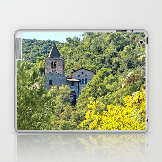 Medieval Gothic Abbey of San Cassiano Woods, Narni, Italy Laptop & iPad Skin