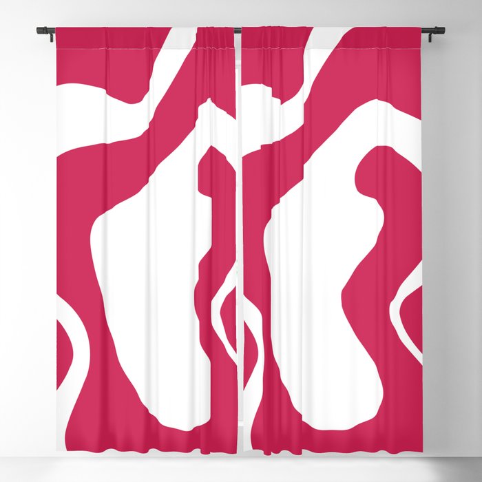 Pink abstract Blackout Curtain
