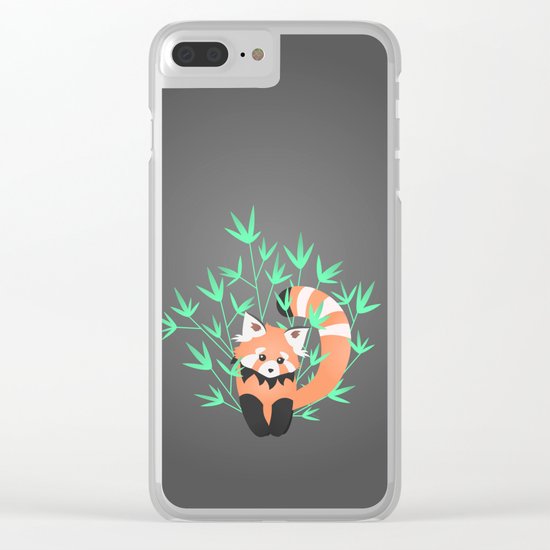 Baby Red Panda / Night Clear iPhone Case