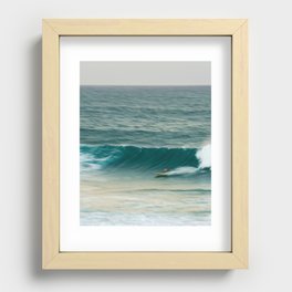 Surfer in Burleigh Heads Recessed Framed Print