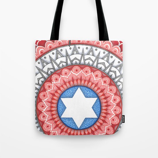 Captain (Star of David) America Tote Bag