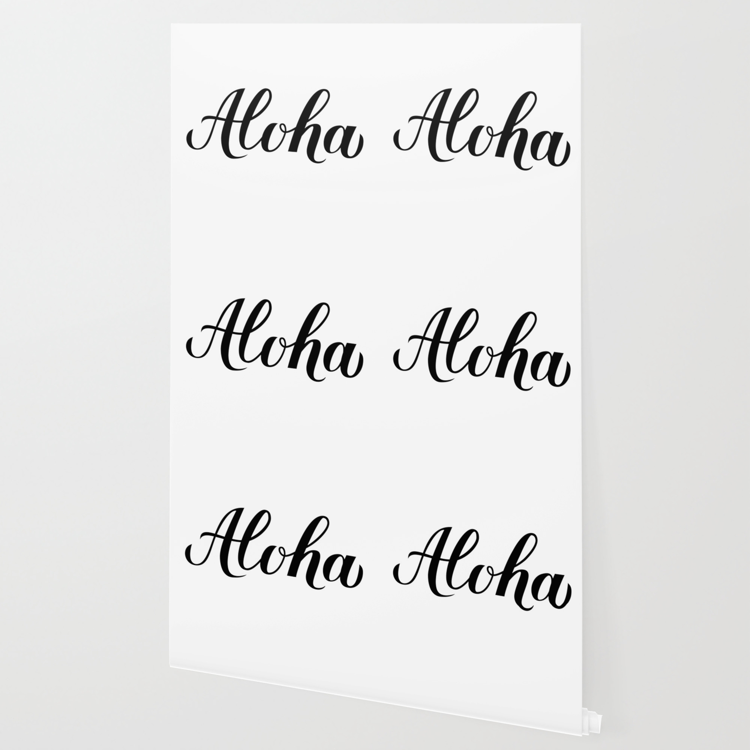 Aloha Calligraphy Lettering Wallpaper By Labelezoka Society6