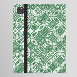 GREEN Ornate Prismatic Pattern. iPad Folio Case
