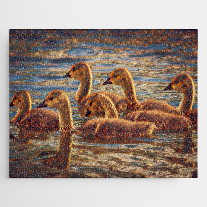 Baby Swans 2 Jigsaw Puzzle