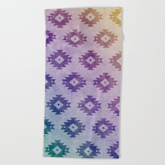 Aztec Pattern 06 Beach Towel