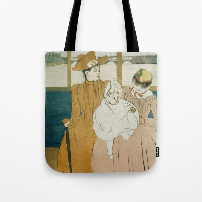 In the Omnibus by Mary Cassatt Tote Bag
