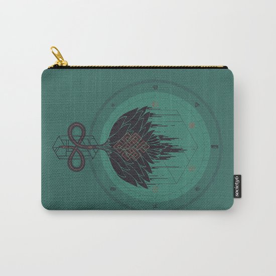 Black Dahlia Carry-All Pouch
