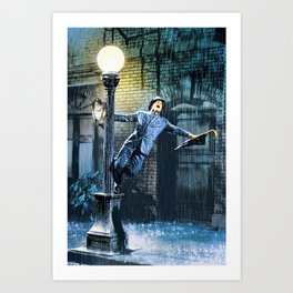 Singing in the Rain Movie - Gene Kelly Art Print