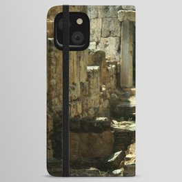 Roman Latrine Hierapolis Turkiye iPhone Wallet Case