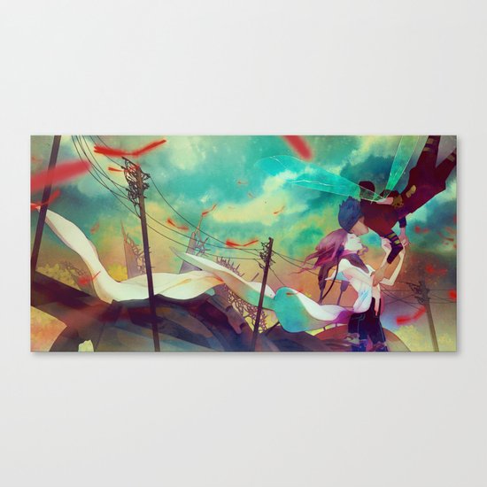 here Canvas Print