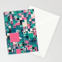 Squares 17 Stationery Card