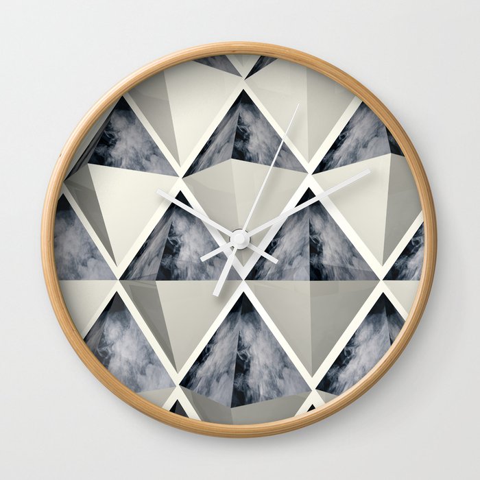 Smoky Diamond Wall Clock
