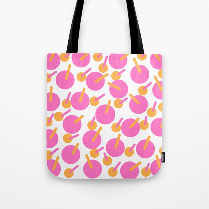 Below Deck Cocktails Modern Abstract Pink And Orange Tote Bag