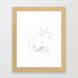 Love is simple - I Framed Art Print