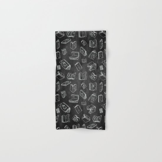 Classic Books - Pattern (Black) Hand & Bath Towel