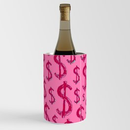  Pink Dollar Sign - Preppy Aesthetic  Wine Chiller