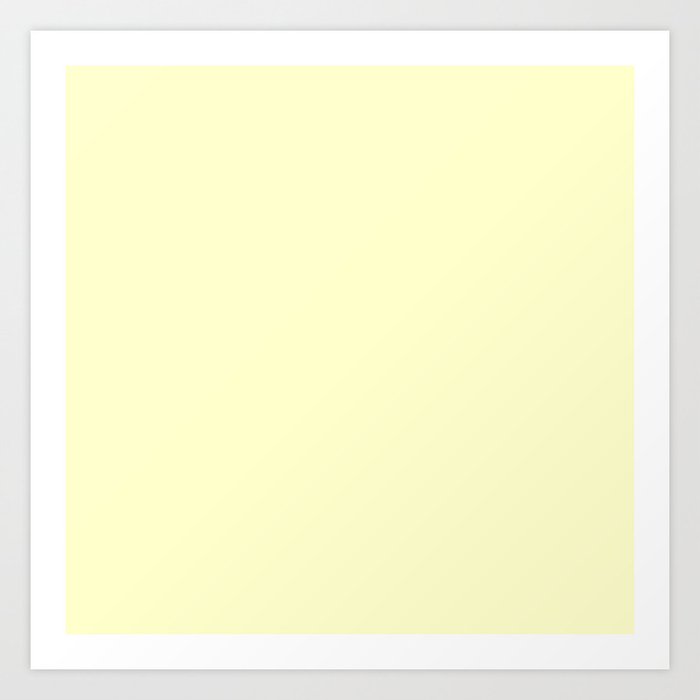 Solid Pale Yellow Cream Color Art Print By Podartist Society6 We offer an extraordinary number of hd images that will instantly freshen up your smartphone or computer. solid pale yellow cream color art print by podartist