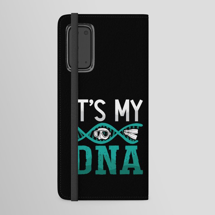 It's My DNA Spearfishing Freediving Dive Freediver Android Wallet Case