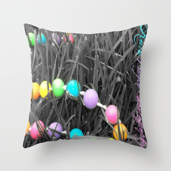 Serenity Beads Throw Pillow